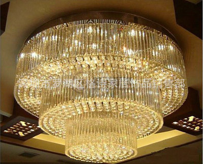 深圳市罗湖区格诗家居饰品销售部 承接样板房与宴会厅水晶灯定制服务